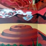 Fotografía del mural virgen de calabaza